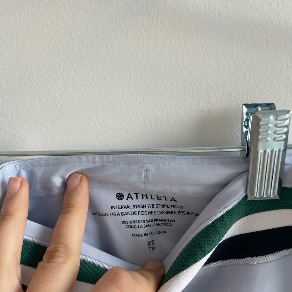 Athleta Blue and Green Activewear Matching Set